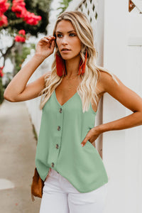 Tie Dye Buttoned Tank Top