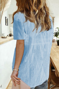 Textured Button Down Top