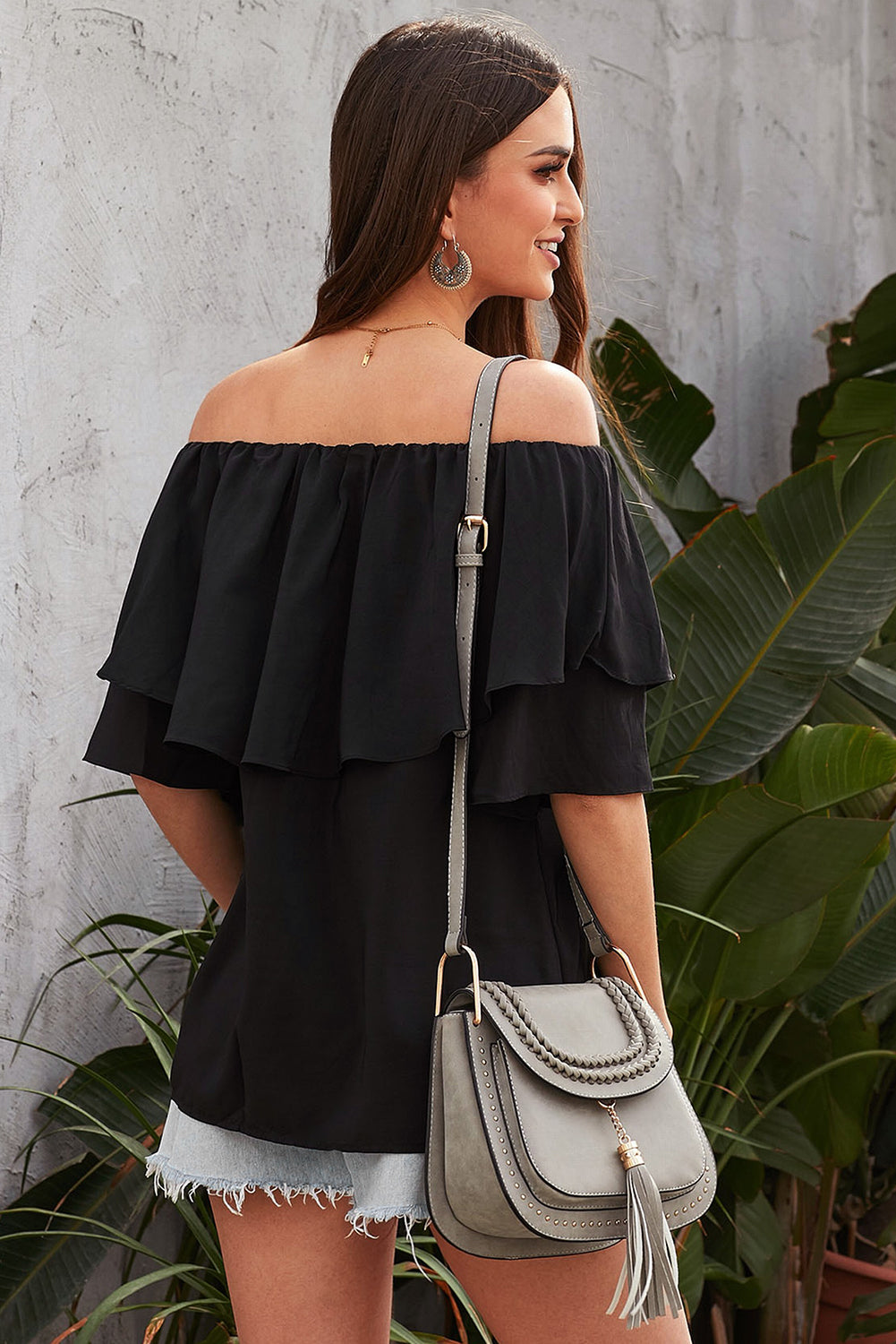 Off-Shoulder Frilled Top