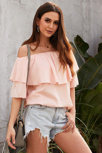 Off-Shoulder Frilled Top