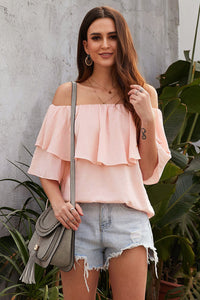 Off-Shoulder Frilled Top