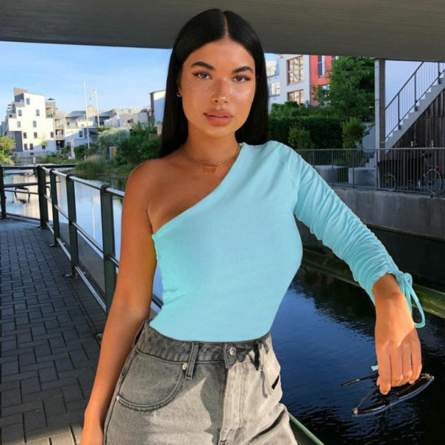 Pleated Long Sleeve