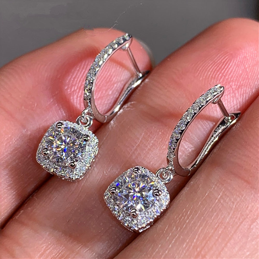 Square Drop Earrings